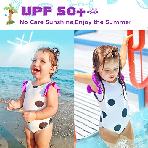 Happy Nocnoc Girls One Piece Swimsuit Spf 50+ Quick Dry Cute Swimwear Bathing Suit For Beach 18M-11 Years #TOP6