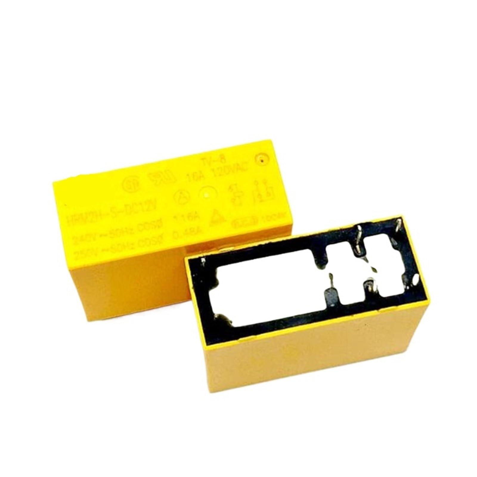 Relay HRM2H-S-DC12V 12V 30A à 6 broches pour circuits imprimés