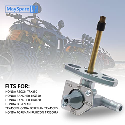 image for MaySpare Fuel Valve Petcock with Lever Screw For Honda Recon 250 TRX25