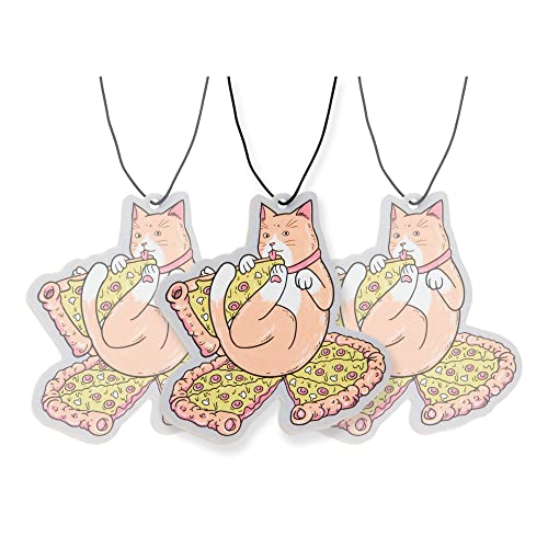 Image of 4 Pack Furry Friends Car Air Freshener Collection (Pizza Cat)