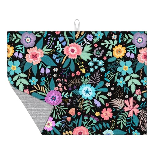 Large Dish Drying Mat for Kitchen Counter,18