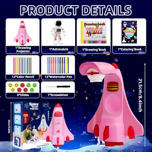 Kids Drawing Projector Toy Smart Art Sketcher Projector with 24 Color Pens - image 6