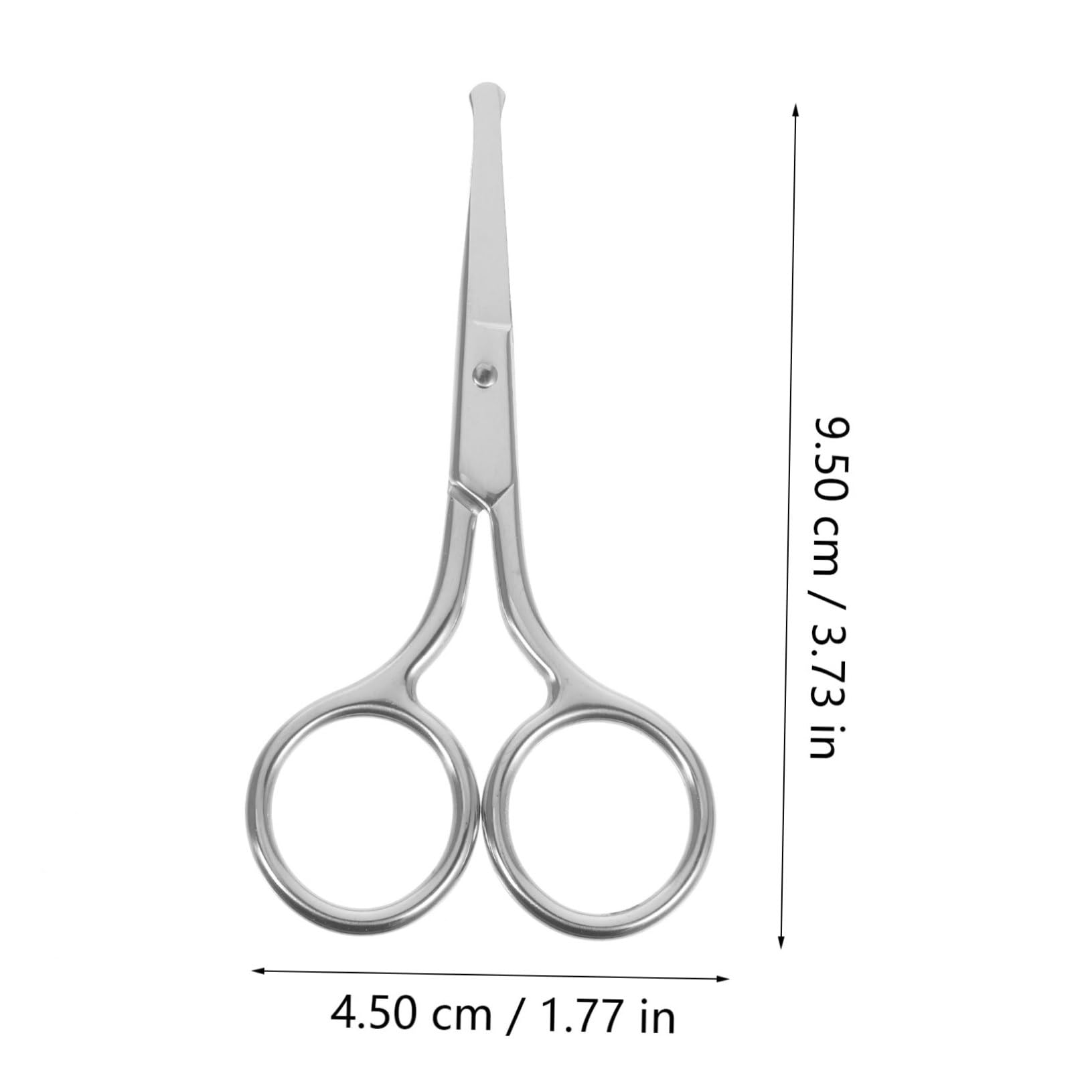 Outanaya Nose Hair Scissors for Men Women 2pcs Eyebrow Trimming Scissors Tip Precision Safe for Facial Hair