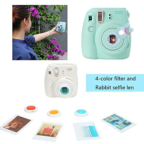 Katia Instant Camera Accessories Bundle Compatible for Fujifilm Mini 9 / Mini 8+ / Mini 8 Instant Film Camera. Includes Camera Case, Album, Frame, Stickers, Strap,etc - Kapok