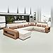 ZIQSHA FURNISHING Designer U Shape 7 Seater Sofa Set with for Living Room