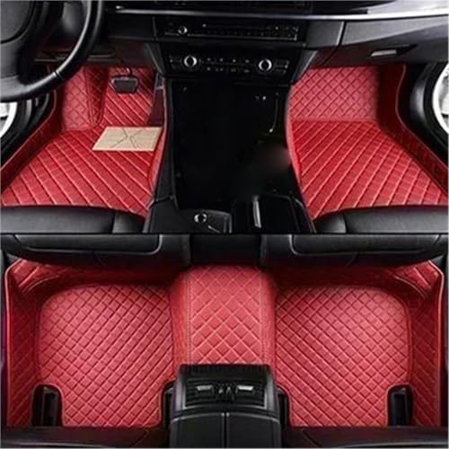 Tapis de sol de voiture pour BMW E61 évitez les taches moquette 3D rouge