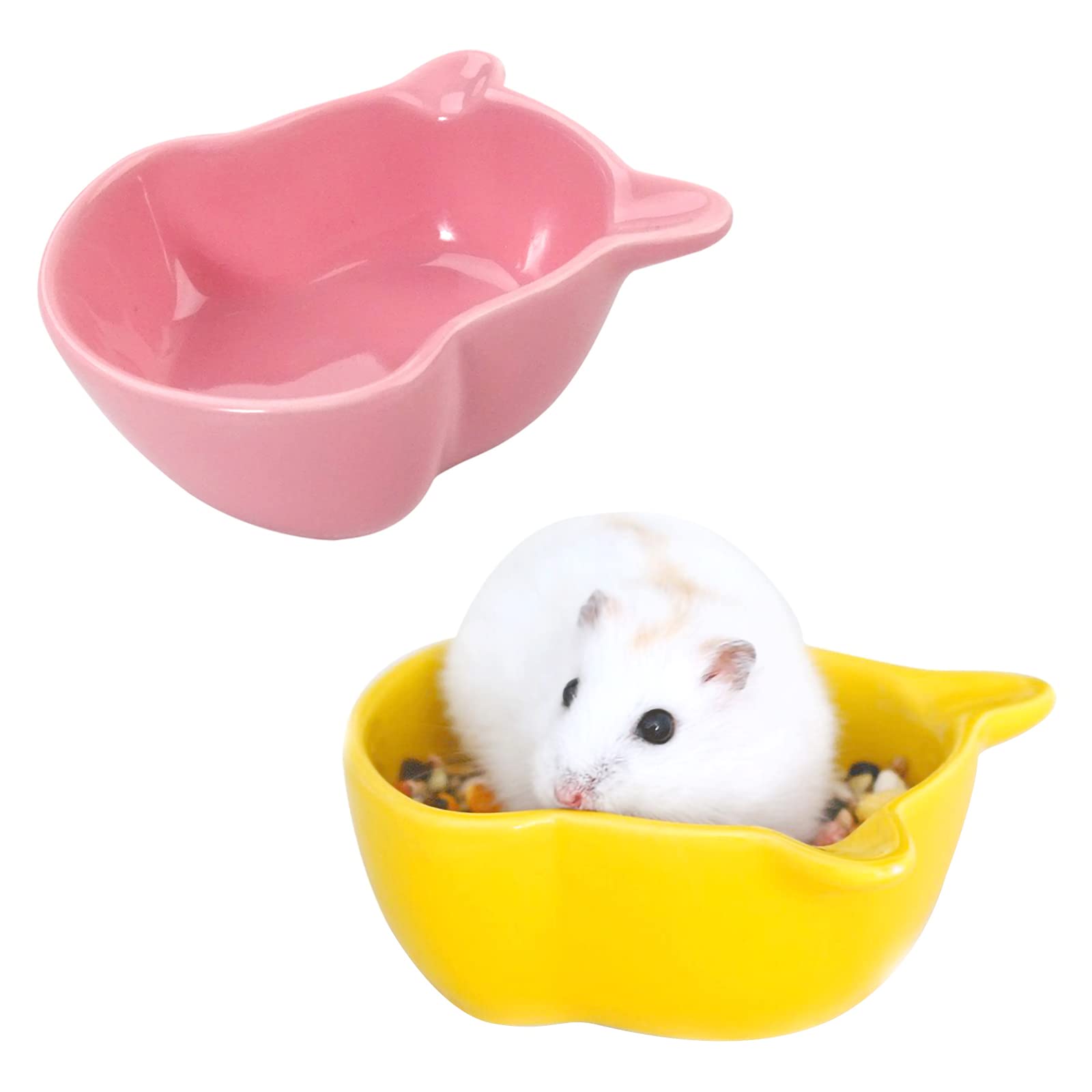 おうち ハムスター 2個セット おもしろ 小動物 陶器 ドワーフ 2個セット 隠れ家 ハムスターベッド エサ皿 ミニ 可愛い 涼しい ペット用 ボウル  おへや 砂遊び 寝床 ハウス 日陰 日よけ お休み所 トイレ 涼感 ひんやり お部屋 ハムスターの隠れ家 ハムスターフードボウル 隠れ家ハウス プラスチック製餌皿 小型ハリネズミ用 ジュニアシマリス リス 小動物/36