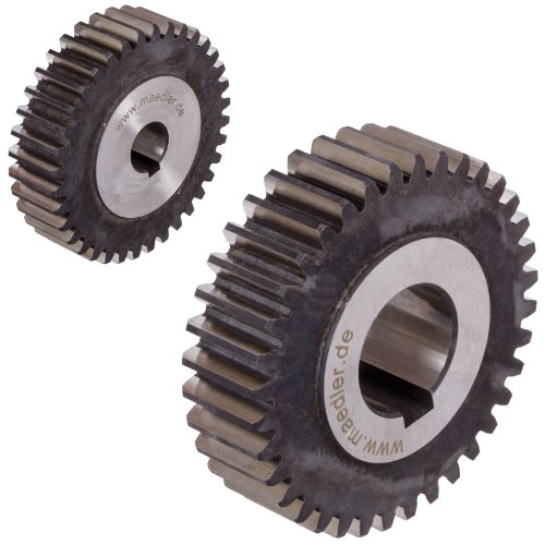 Precision spur Gear Made of Steel 16MnCr5 Module 2 24 Teeth bore 20mm Hardened and Ground Outside Diameter 52mm PN: 24182420