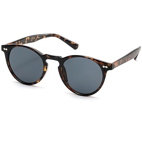 Small Retro Round Sunglasses for Women Men UV400 Protection Vintage