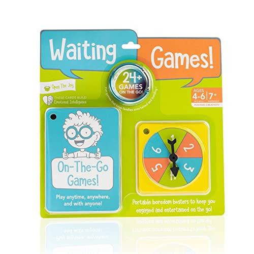 Open The Joy Waiting Games Grab n Go Pack - Endless Fun on The Go: Ultimate Screen-Free Entertainment for Kids - Ages 4+