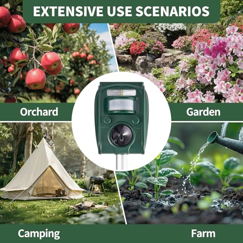 image for CIIC 2024 Upgraded Solar Animal Repellent,Cat Repellent Outdoor Ultras