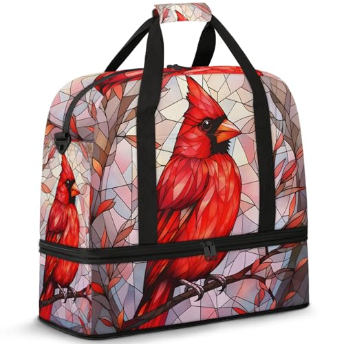 Large Weekender Overnight Bags Animal Abstract Bird Travel Duffel Bag for Women Men Gym Bag With Shoe Compartment Foldie Travel Tote Bag Carry On Personal Item Bag for Travel Gym Sports