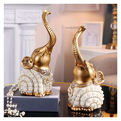 Statues d'éléphant en résine pour décoration de table chic