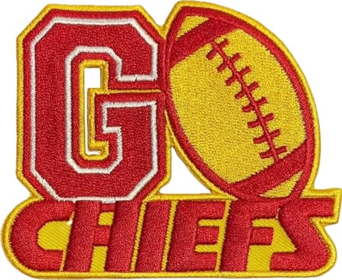 Chiefs Embroidered Iron On/Sew On Patch Perfect for Jackets Backpacks Jeans Hats & Shirts