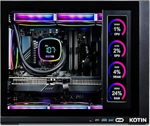 KOTIN Prebuilt Gaming PC RTX 5070 12GB, Ryzen 7 9700X, 32GB DDR5, 1TB SSD — photo 2 of 6