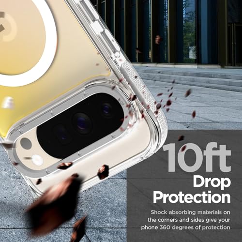 Image of Magnetic Case for Google Pixel 10 Pro XL [Compatible with Magsafe] [Cute Fashion Fluorescent Design] Shockproof Slim Translucent Matte Case for Pixel 10 Pro XL 6.8 inch, White