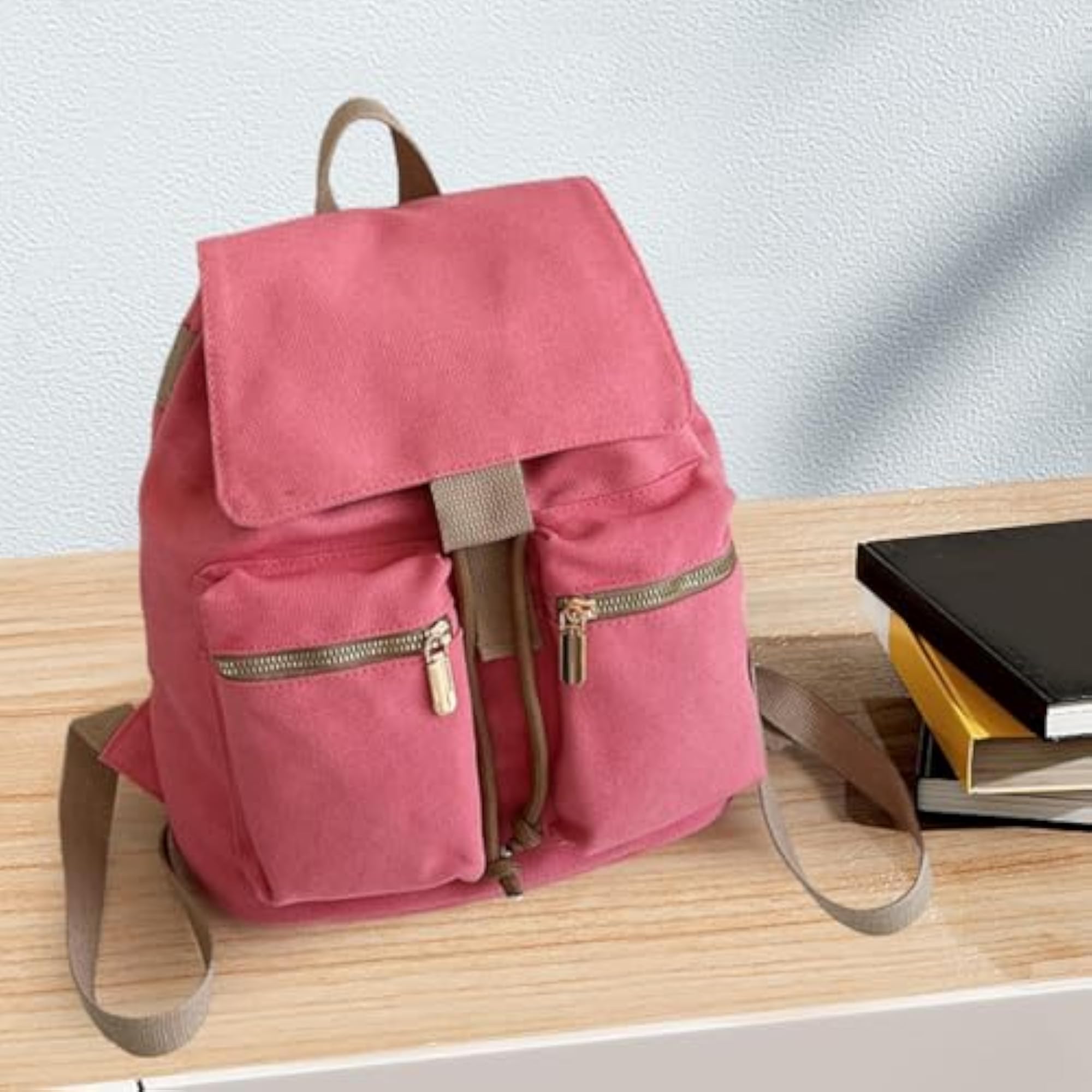 Canvas Backpack, Minimalist Design for Teens