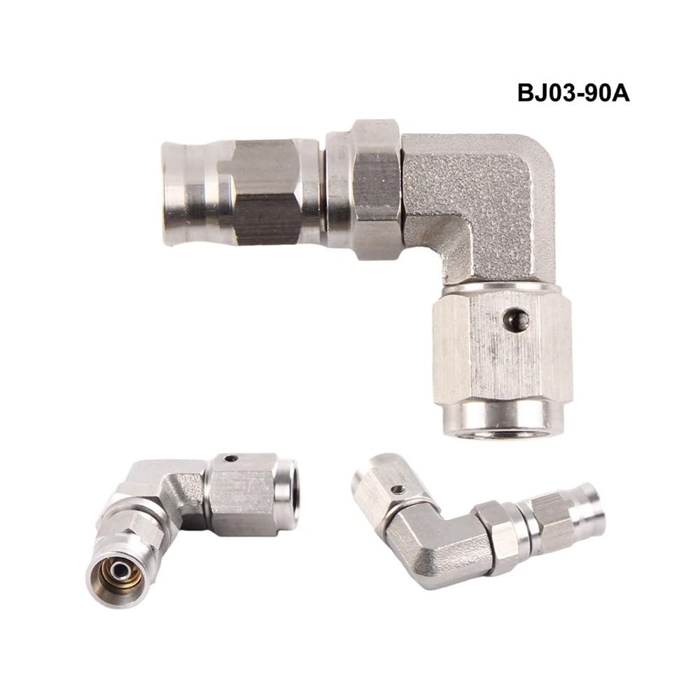 parties Raccord banjo AN3 M10x1 en acier inoxydable 10 mm, compatible avec les flexibles de frein hydrauliques de motos.(BJ10)