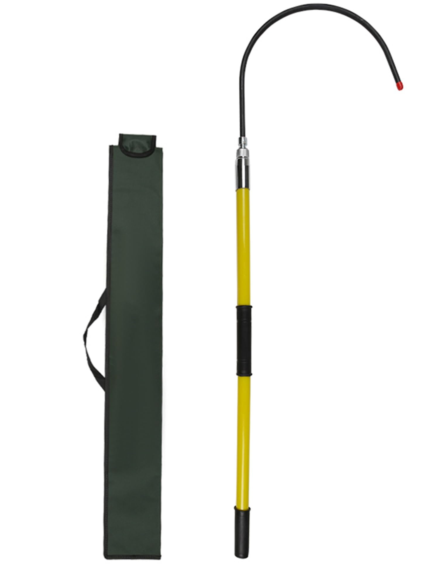 Gancho de Rescate Aislado de Alta tensión - Herramienta de Seguridad eléctrica para centrales eléctricas y fábricas, Varilla de tracción para Salvar Vidas (Amarillo, 100 cm) - Equipo de resc