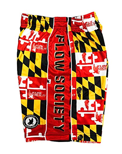 Flow Society Maryland Boys Lacrosse Shorts - LAX - Lacrosse - Kids Athletic - Basketball - Baseball - Hockey - Football3