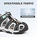 FANTURE Kids Athletic Sandals Closed Toe Lightweight Boys Girls Outdoor Summer Sports Shoes(U424BT003.MG-Black-34)