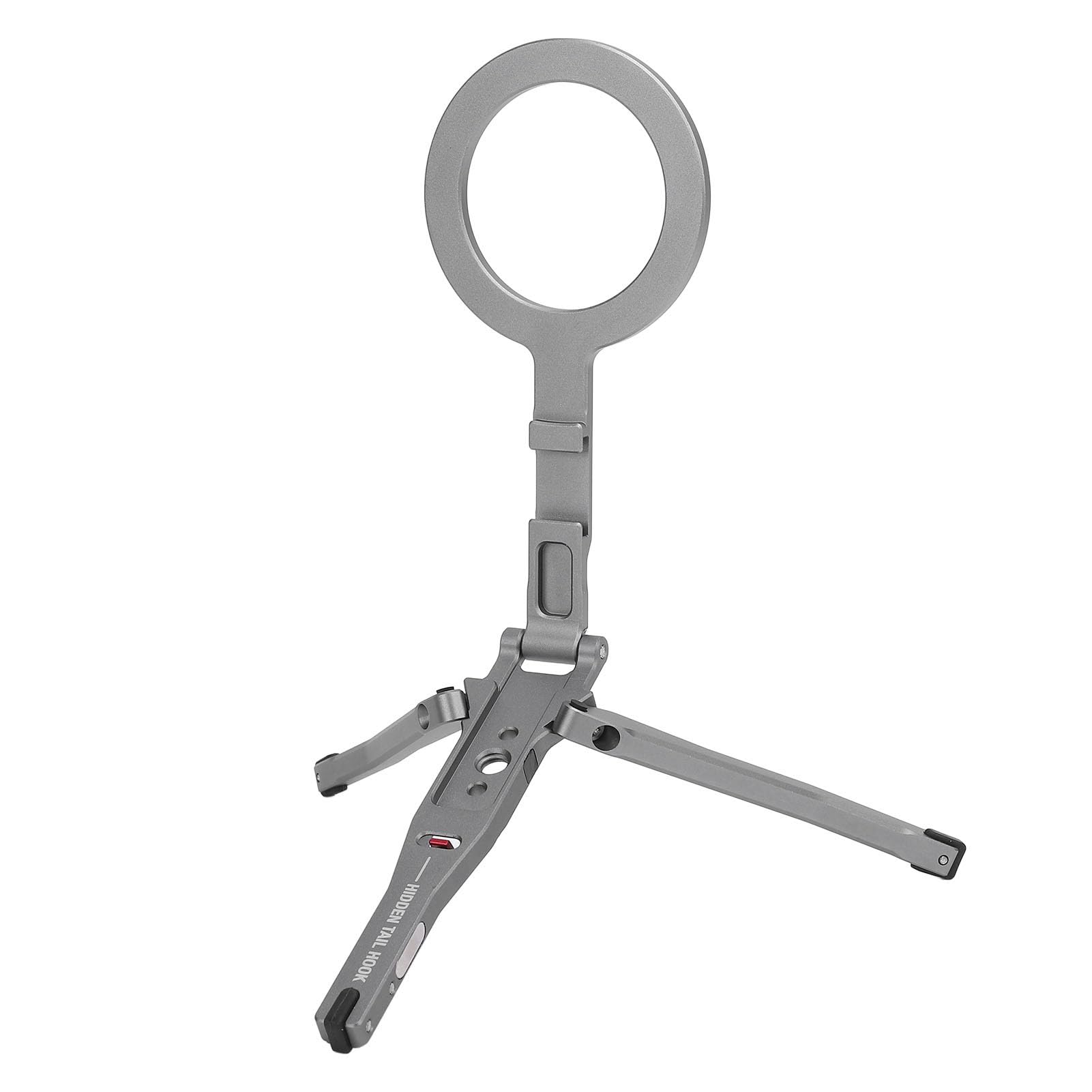 Cryfokt Trípode de Teléfono Magnético Plegable, Anti -Slip de Aluminio Aleación de Selfie Stick Trípode para Transmisión en Vivo