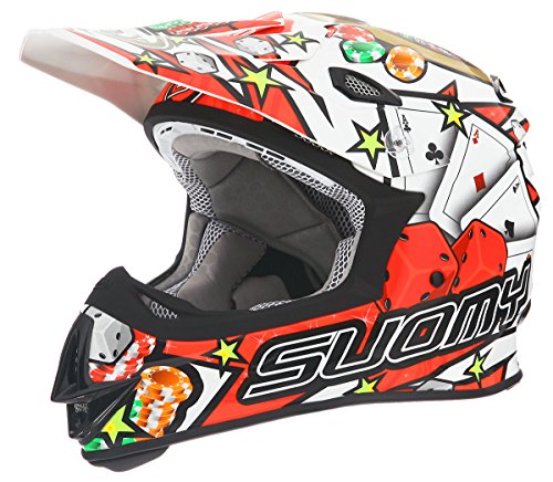 Suomy KTMJ0019-LG Helmet (Jackpot White Large)