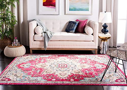 image for Safavieh Madison Collection MAD473A Boho Chic Medallion Distressed Are