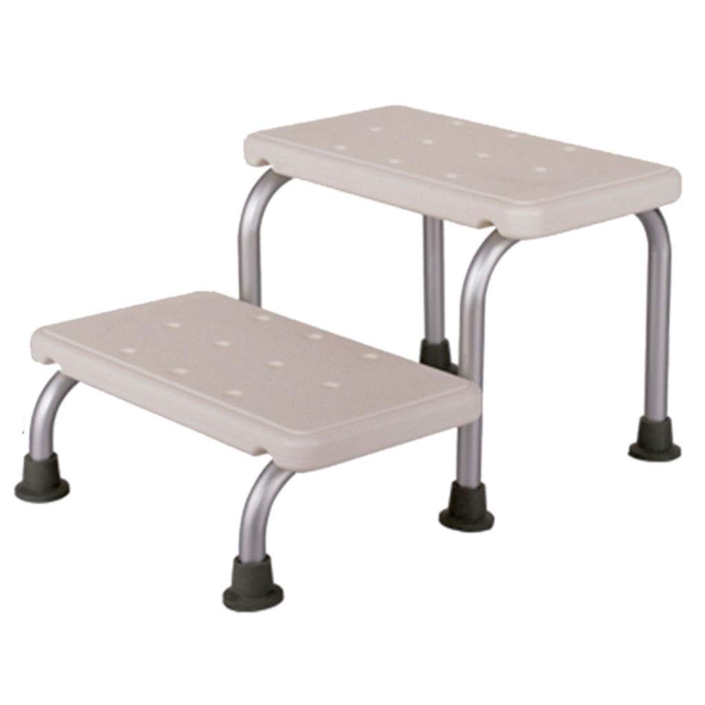 CHEWYNP Taburete De Ducha Alargado, Silla De Baño Altura Ajustable Herramientas Médicas Fácil De Montar Escalera Asiento De Baño Patas De Aluminio, Capacidad De Carga: 150 Kg Blanco