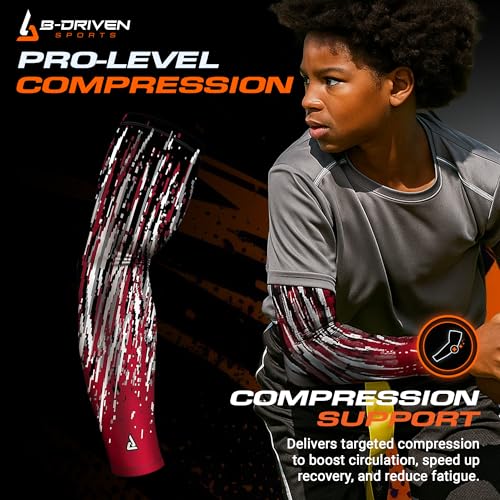 Image of B-Driven Sports Athletic Compression Arm Sleeve - 1 Sleeve, 40+ Digital Camoflauge Designs