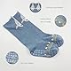 FedMois 6er Pack Baby Kleinkinder ABS rutschfeste Socken Knielang Kniestrümpfe Baumwolle, Hai, 1-3 Jahre