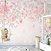 OPNIUNIU murimage Peint Peint Mural Peint à la Main Rose Pastorale Fleurs Autocollant Salon Chambre Romantique décoration de Maison Murale Papier Peint (Color : Self-Adhesive)