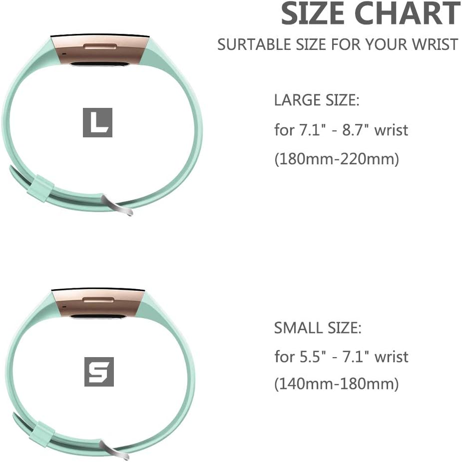 FatcatBand Compatible with Strap Bands Fitbit Charge 3/Charge 4,Classic Soft Silicone Sport Adjustable Replacement Accessory Bracelet Straps for Fitbit Charge 3 Fitness Wristband - Image 5