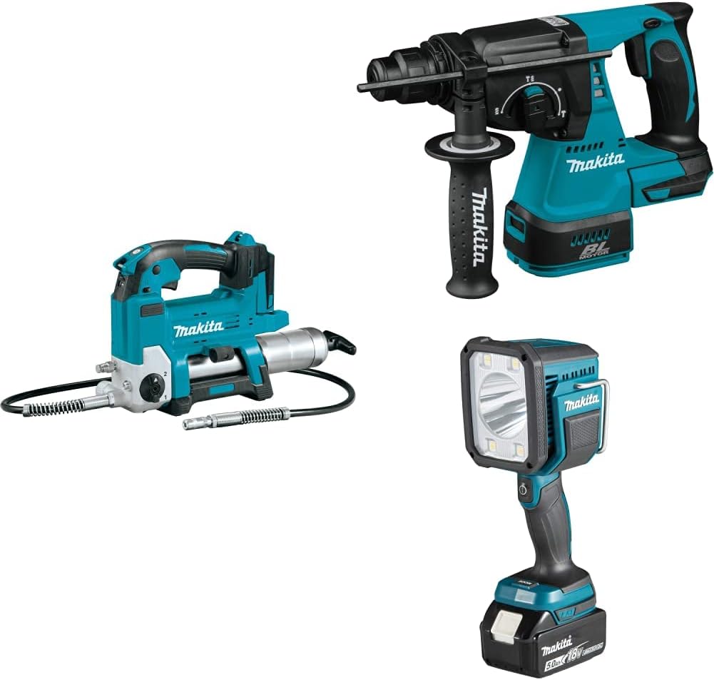 Makita 18V LXT LiIon Grease Gun, 18V LXT LiIon Brushless 1" Rotary