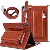 FYY New Apple iPad Pro 11 inch 2018 Case [Support Apple Pencile Charging] Luxury Genuine Leather...