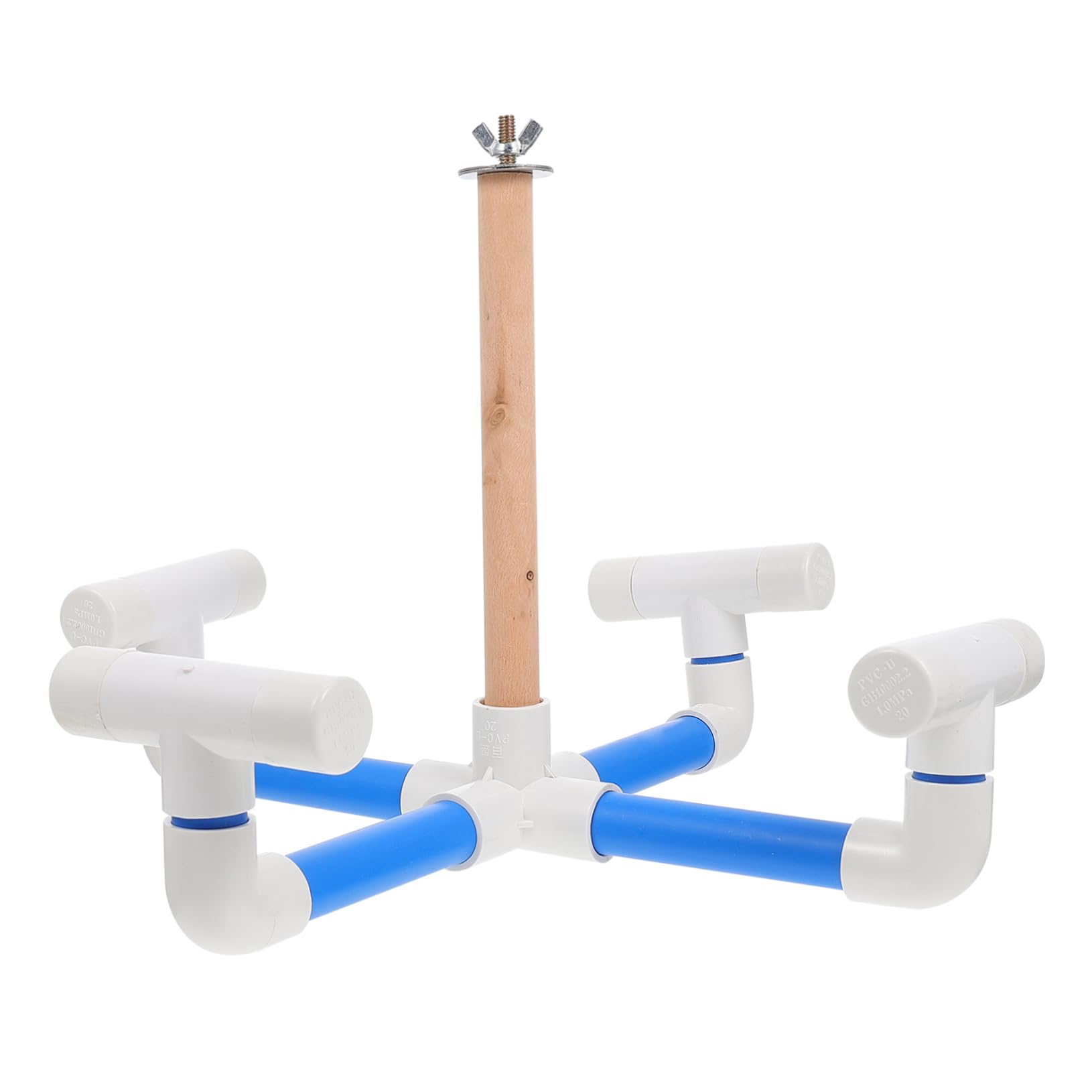 DOITOOL Juguete Giratorio para Pájaros, 1 Pieza de Madera y Plástico | Loro y Ave, Uso en Jaula o Parque, Ayuda al Ejercicio de Trepa, Formato Interactivo