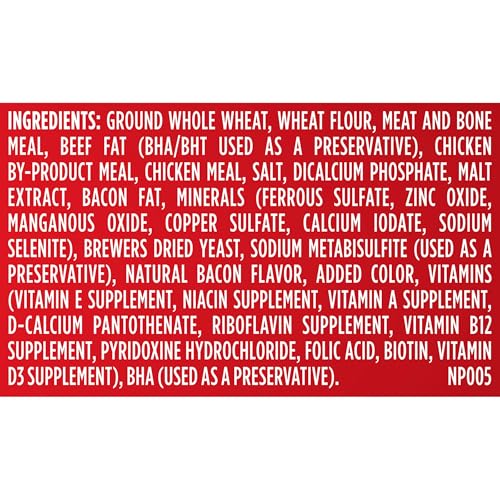 Image of Milk-Bone Flavor Snacks Mini's Dog Biscuits, Flavored Crunchy Dog Treats, 36 Oz. Canister | 5 calories per treat, 15% protein, 3 flavors per canister (beef, chicken & bacon, naturally & artificially flavored)