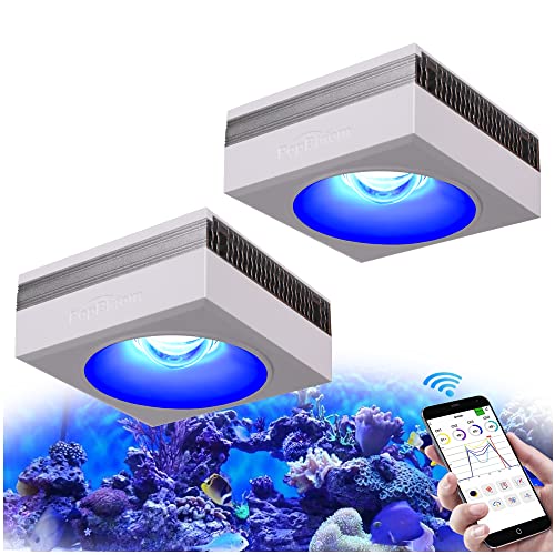 PopBloom RL90 WiFi Reef LED Light, 200W Reef Aquarium Lighting for 30