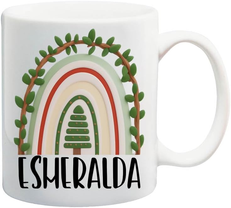 Personalized Name Mugs, Custom Christmas Esmeralda Name Mug, Christmas Family Mug, Gift for Christmas, Custom Holiday Mug, Christmas Party Gift 11