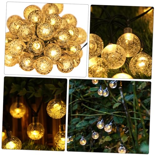 Luces LED Solares Burbuja 5m Exterior Patio Jardín