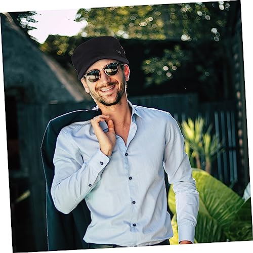 1Pc Outdoor Cap Flat Top Baseball Hat for Men Breathable and Comfortable Design for Camping Travel and Daily Wear Versatile Modern Sun Shade Accessory Black4