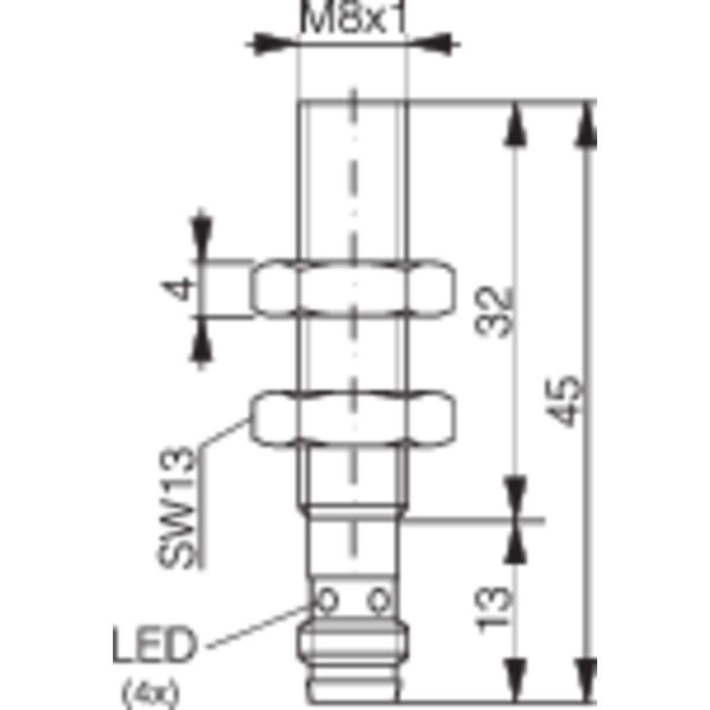 Induktiver Näherungsschalter M8 bündig PNP DW-AS-623-M8-001