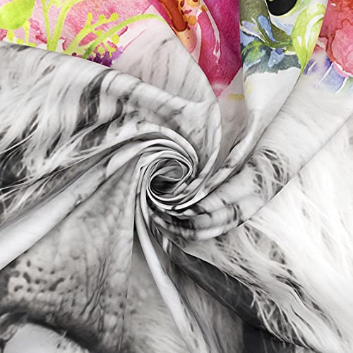 Eobtain Get Naked Marble Shower Curtain Highland Cow With Colorful Flowers Funny Bull Cow Farm Animals Bathroom Curtain 72X72Inch Waterproof Fabric With 12 Hooks #TOP3