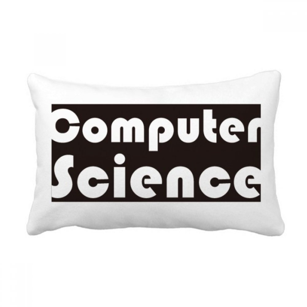Oreiller lombaire informatique noir cadeau original multicolore de 16 x 24 pouces pour étudiant