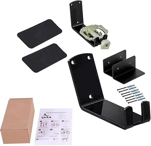 Vista 5 de Xuyuan Bike Wall Hanger,Bike Storage Garage Wall - Garage Bike Rack Bicycle Wall Mount Hook Anti-Scratch Bicycle Horizontal Hook for Garage