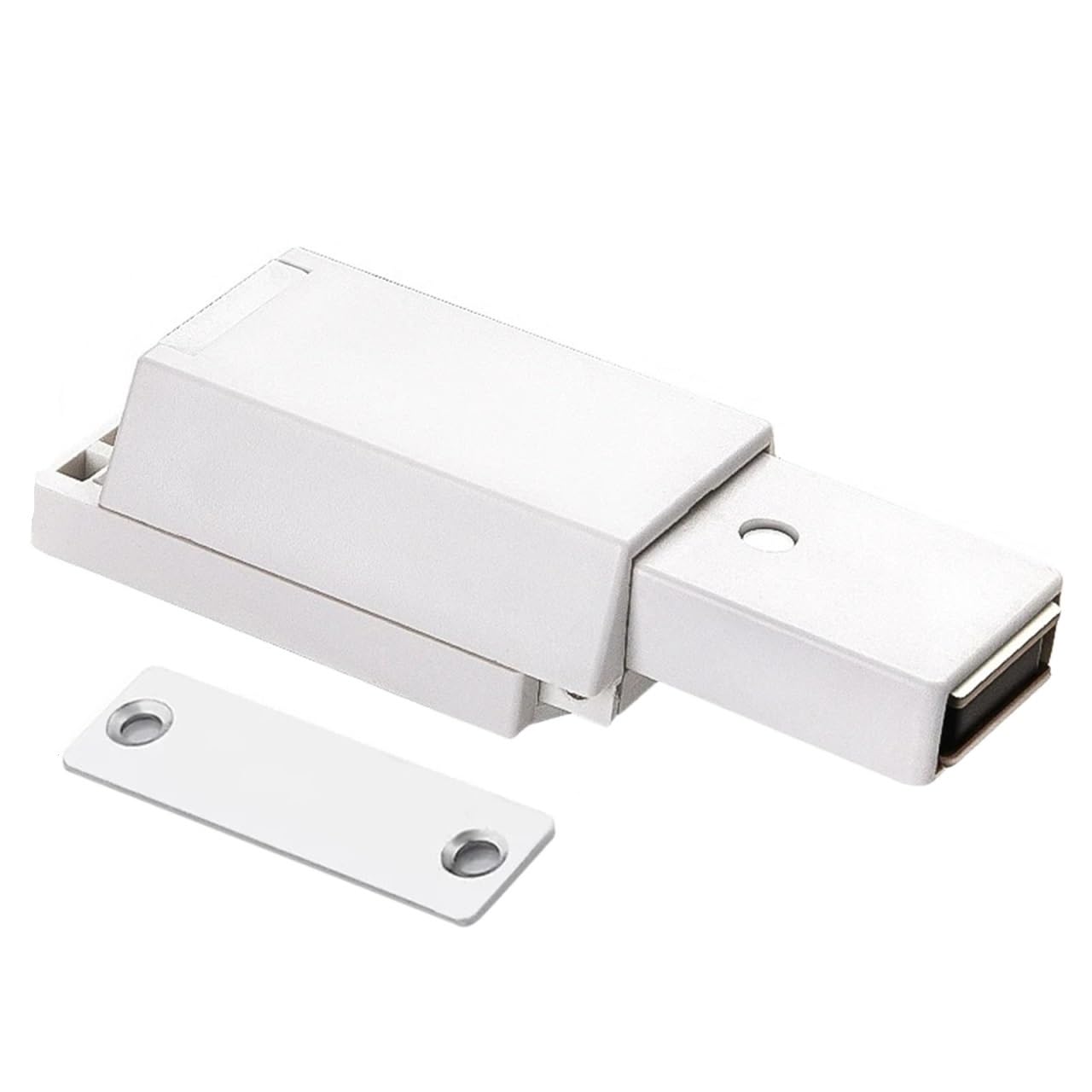 10 Uds. Imán for puerta de gabinete, topes invisibles for puertas muebles, gabinetes resistentes, tapón magnético cierre, accesorios Hardware Para Armarios Puertas(Zinc Alloy-White)
