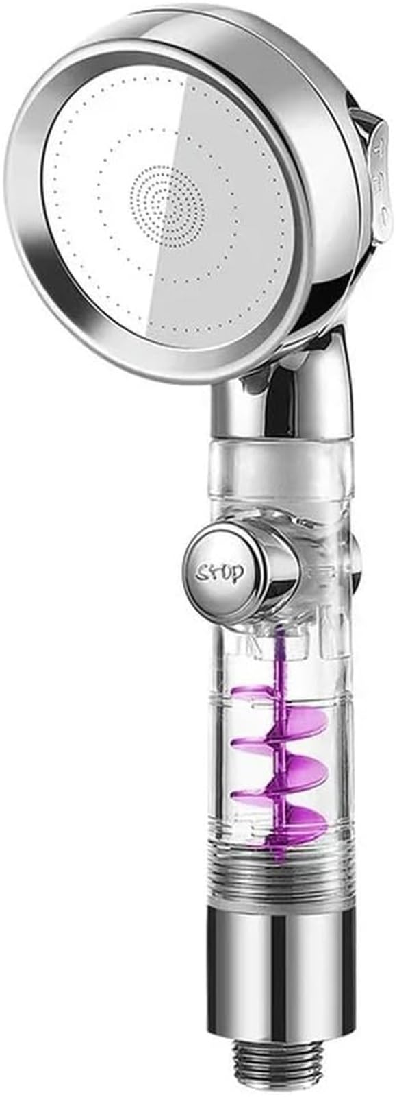 Cabezal de Ducha con Ahorro de Agua de Alta presión de 3 Modos 1 Pieza(Silver)
