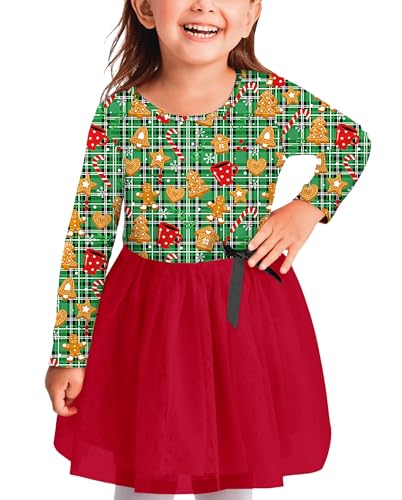 Remimi Thanksgiving Toddler Girl Dress Christmas Ruffle Layered Tutu Dresses 1-6 Years3