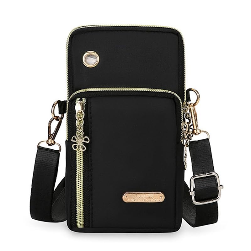 HEAVYSEVEN Waterproof Oxford Fabric Multi-Compartment Phone Bag for Travel Crossbody Shoulder Bag Arm Pouch