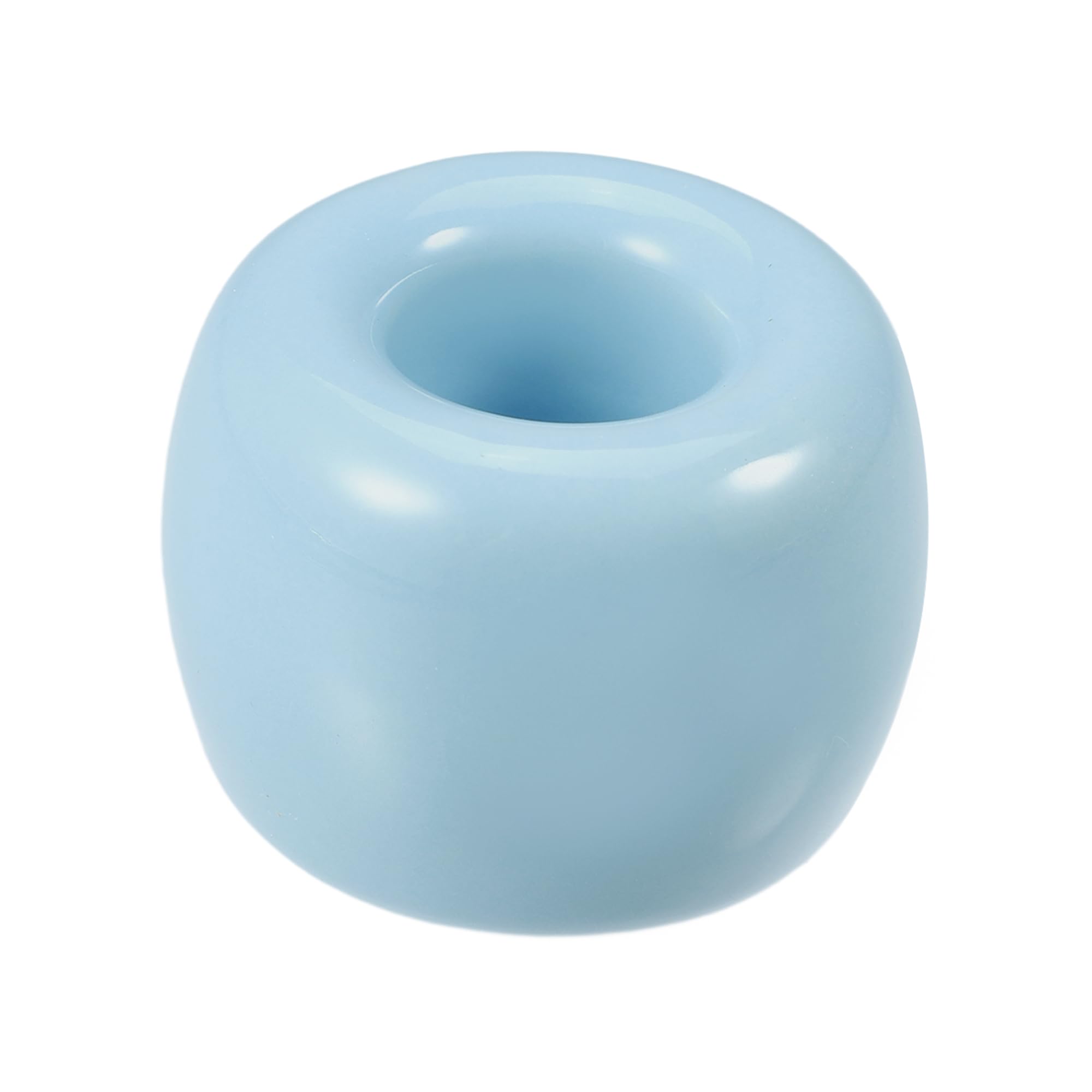 VOCOSTE Toothbrush Holder, Round Mini Ceramic Toothbrush Holder Electric Toothbrush Holder, Blue, 1.65"x1.18", for Bathroom